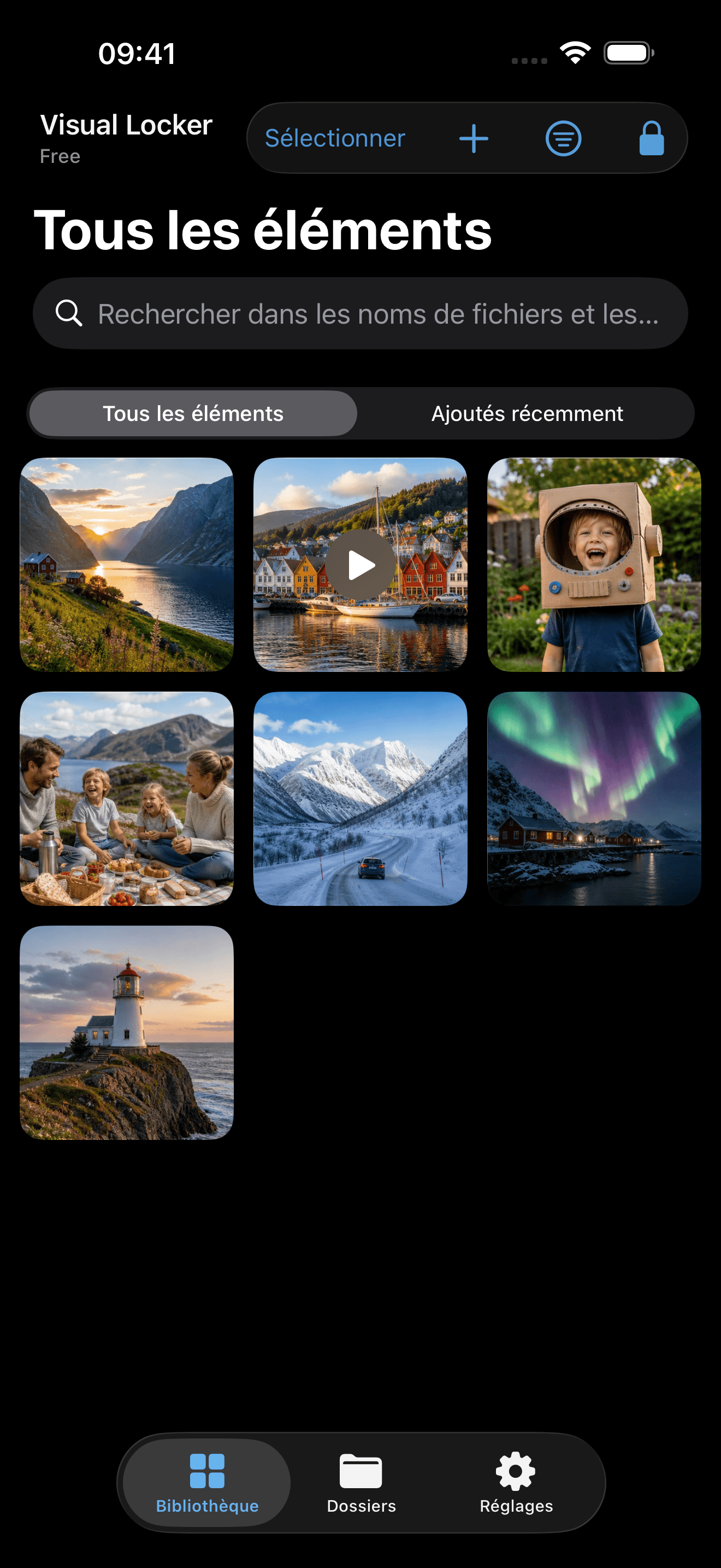 Visual Locker sur l’iPhone