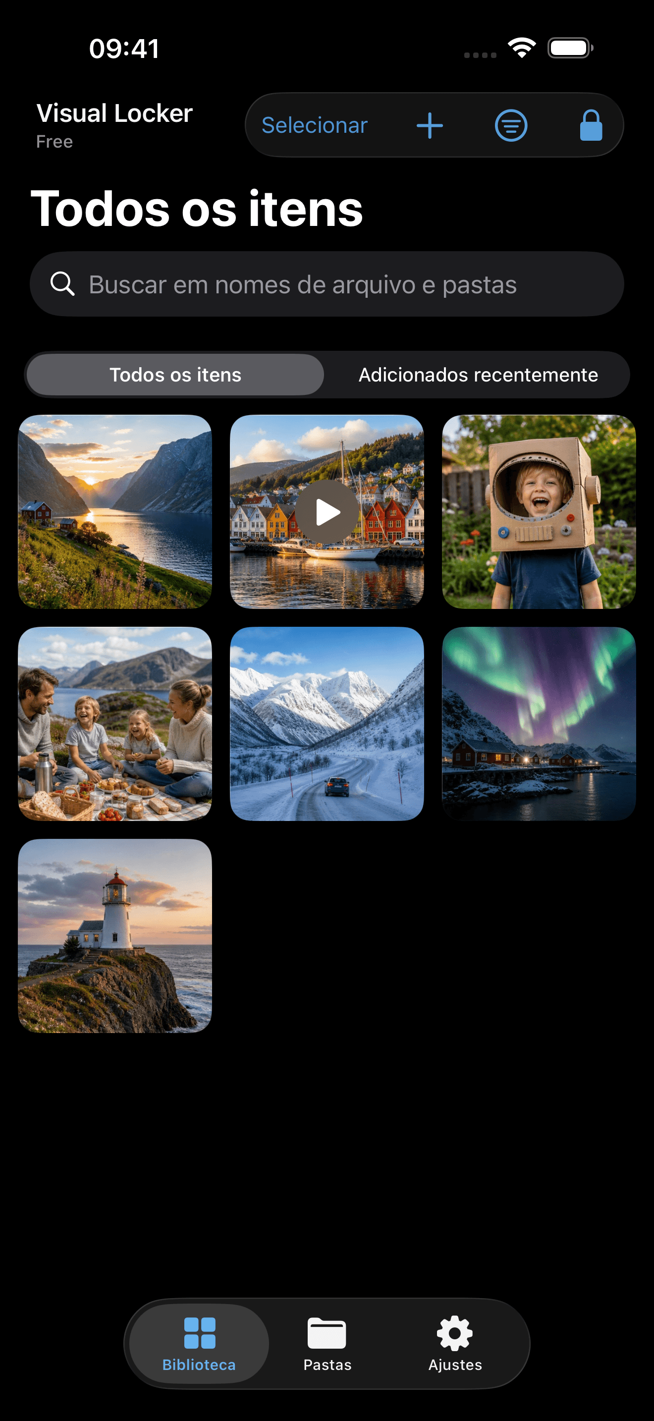 Visual Locker no iPhone